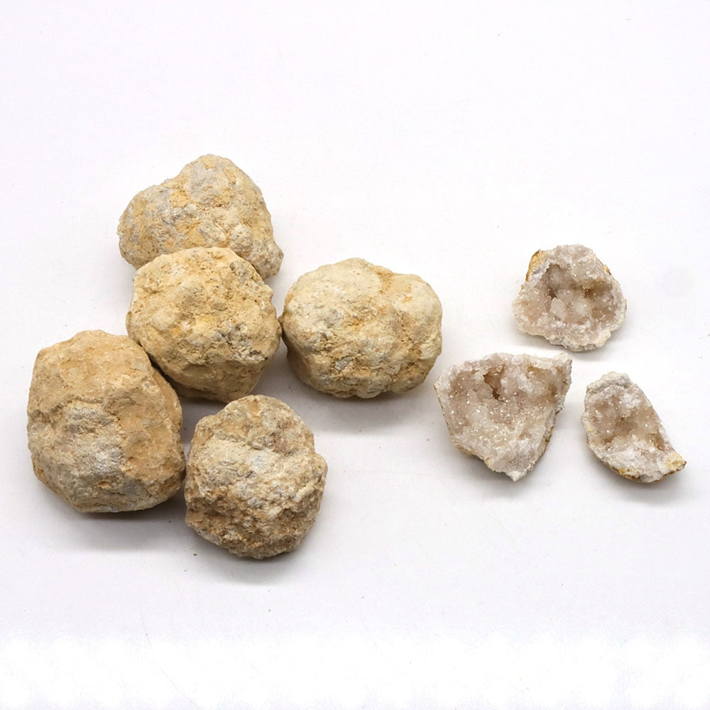 5PC Unopened Natural Agate Geode