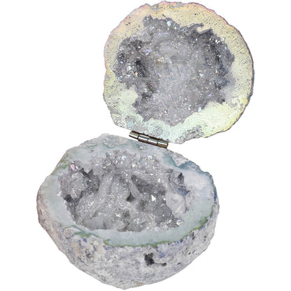 Natural Handmade Agate Geode Necklace Box
