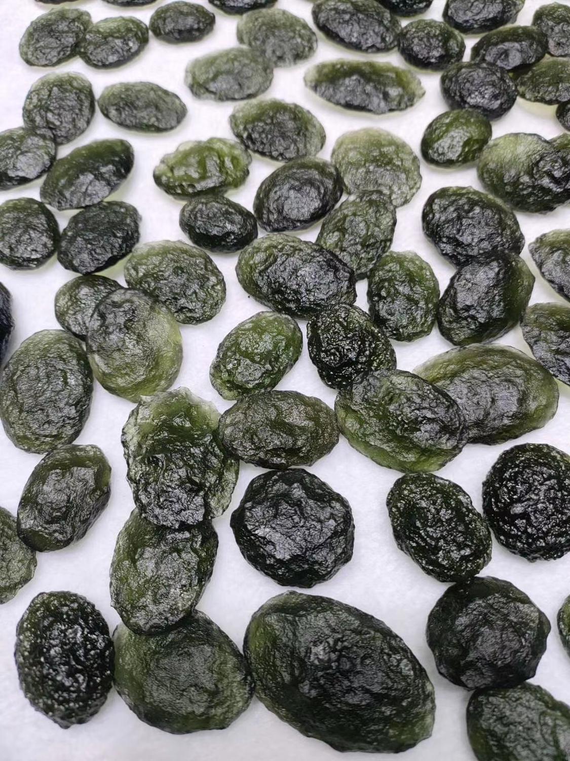 100% Natural Moldavite Czech Meteorite Crystal Geode