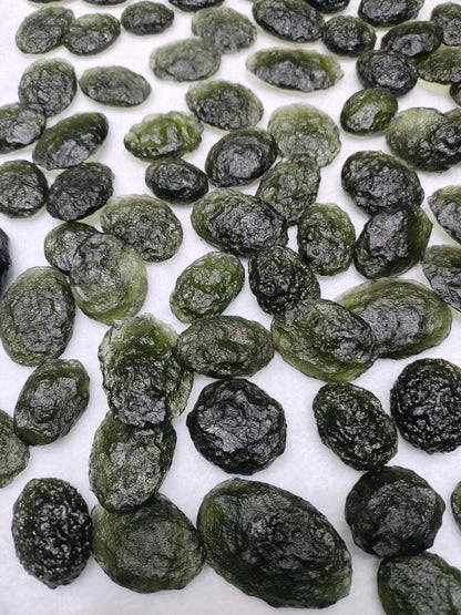 100% Natural Moldavite Czech Meteorite Crystal Geode