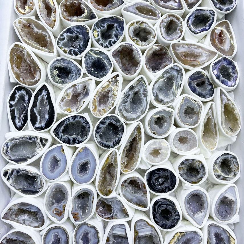 Healing Crystals Druzy Agate Crystal Geode Gift Box