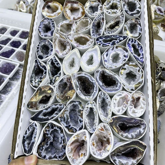 Healing Crystals Druzy Agate Crystal Geode Gift Box