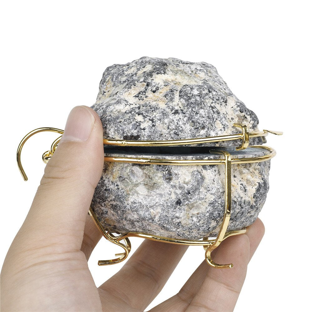 Natural Stones Druzy Agate Geode Jewelry Box
