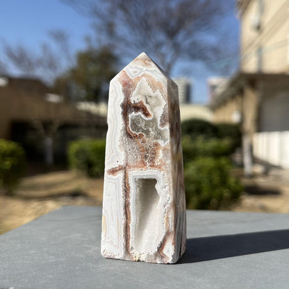 Natural Mexico Agate Towers Druzy Crystal Quartz