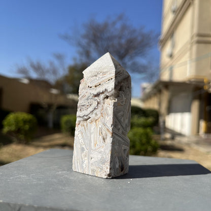 Natural Mexico Agate Towers Druzy Crystal Quartz