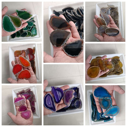 50-80mm Irregular Natural Onyx Agates Geode