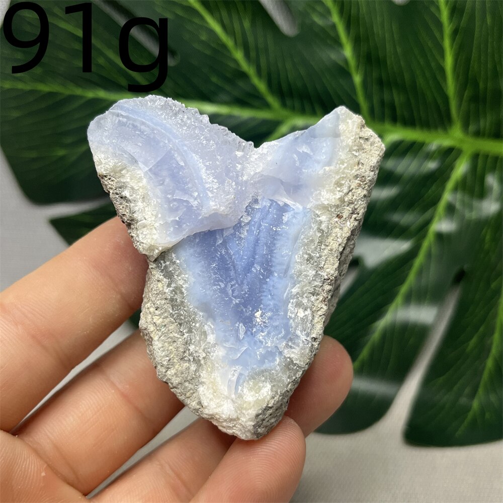 100% Natural Blue Lace Agate Crystal Geodes