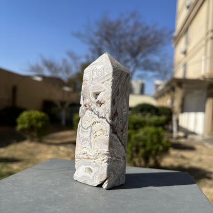 Natural Mexico Agate Towers Druzy Crystal Quartz