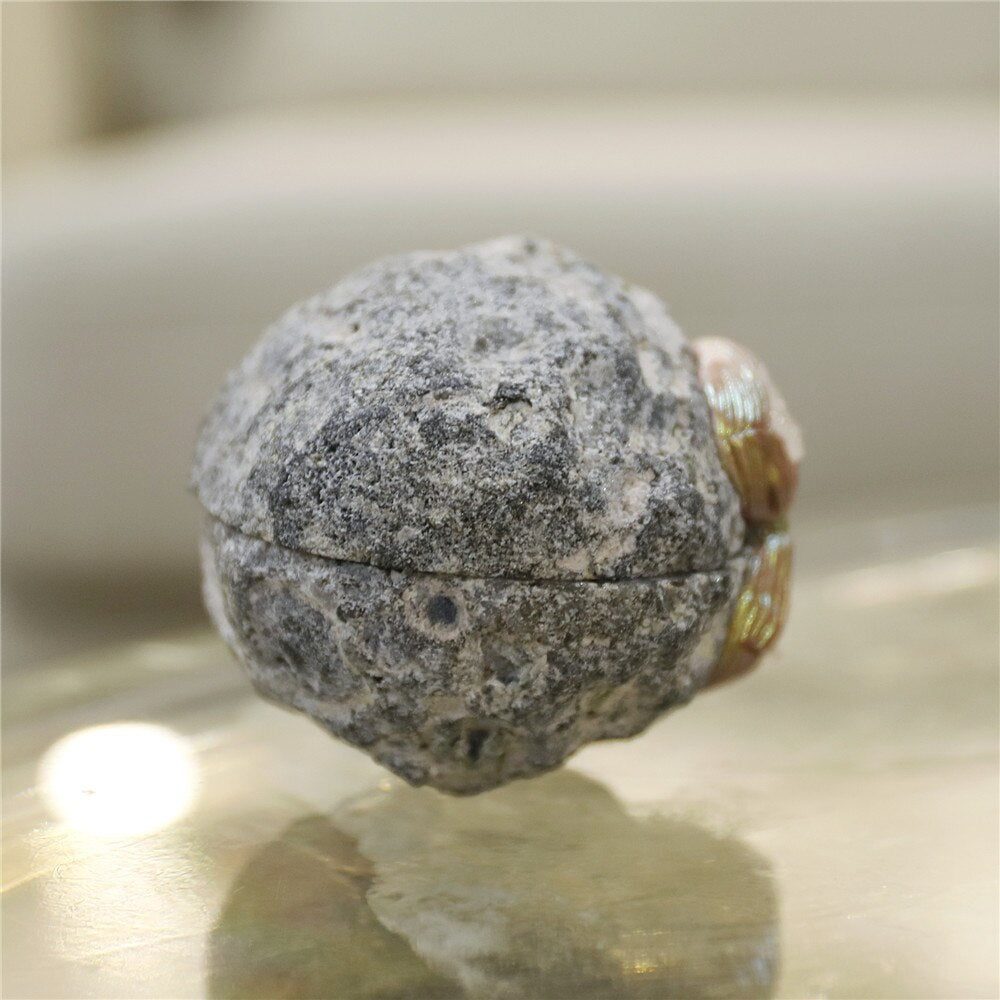 Natural Agate Geode Rough Quartz Ring Box