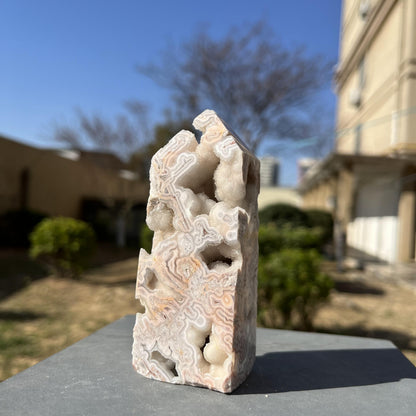 Natural Mexico Agate Towers Druzy Crystal Quartz