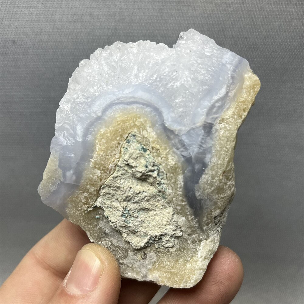 100% Natural Blue Lace Agate Crystal Geodes