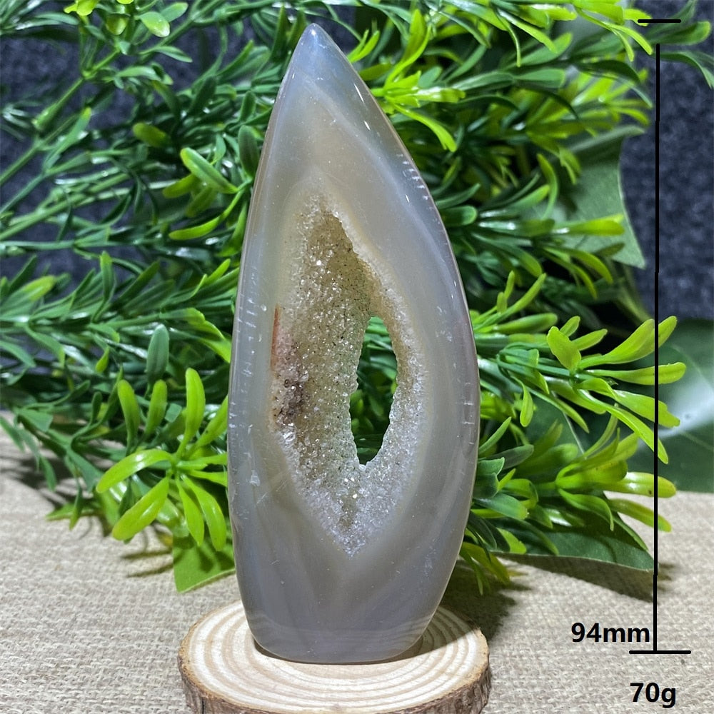 Natural Crystal Quartz Agate Geode