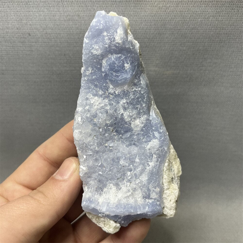 100% Natural Blue Lace Agate Crystal Geodes