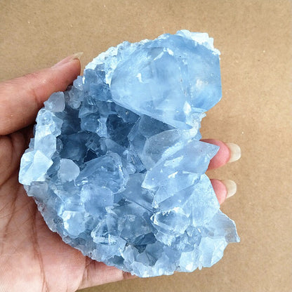 100% Natural Celestine Geode Crystal Stone