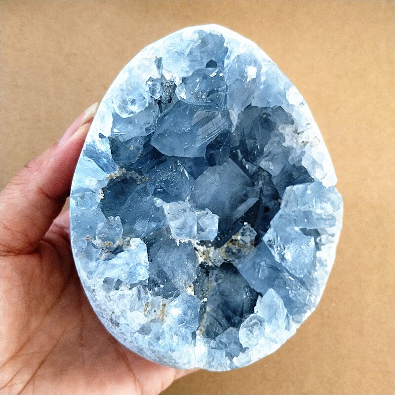 100% Natural Celestine Geode Crystal Stone
