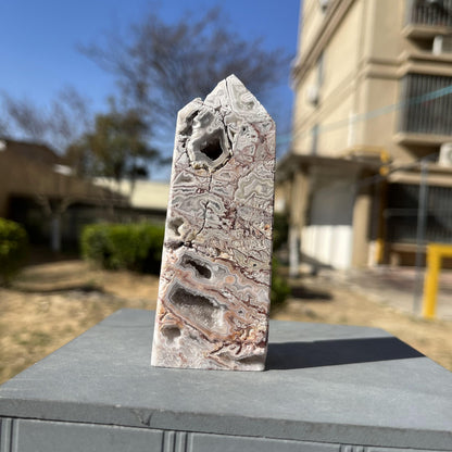 Natural Mexico Agate Towers Druzy Crystal Quartz