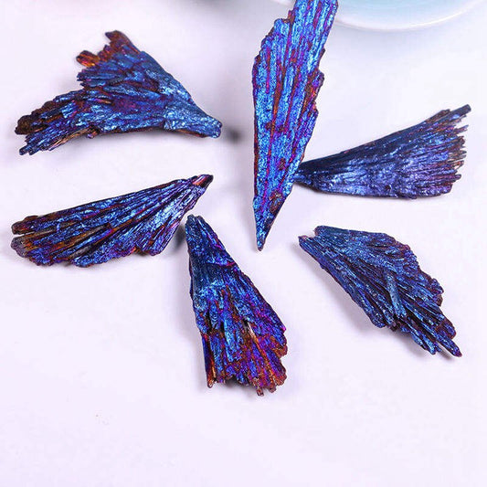 Natural Rainbow Kyanite Titanium Peacock Crystal