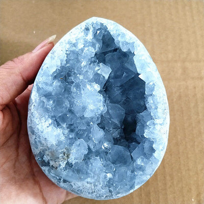 100% Natural Celestine Geode Crystal Stone