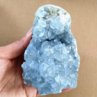 100% Natural Celestine Geode Crystal Stone