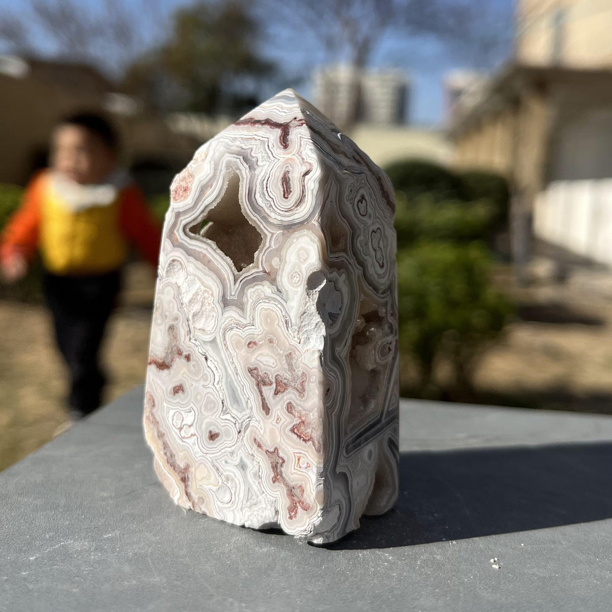 Natural Mexico Agate Towers Druzy Crystal Quartz