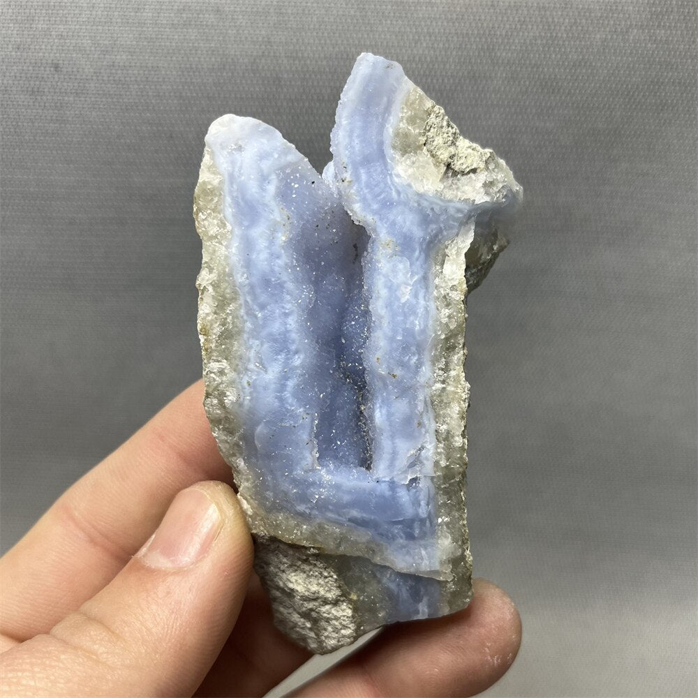 100% Natural Blue Lace Agate Crystal Geodes