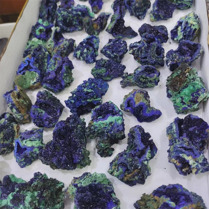 Natural Azurite Malachite Geode
