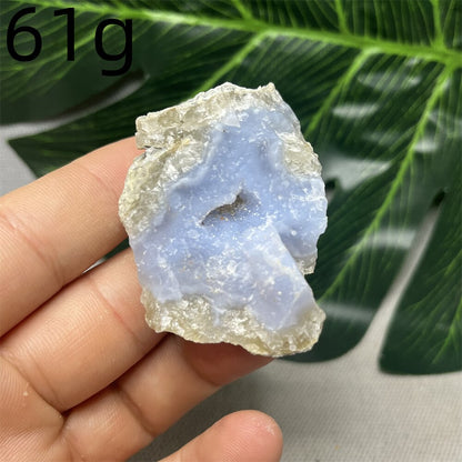 100% Natural Blue Lace Agate Crystal Geodes