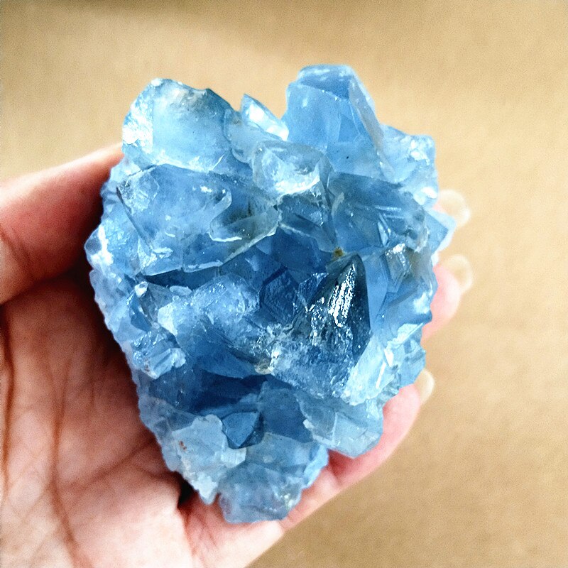 100% Natural Celestine Geode Crystal Stone