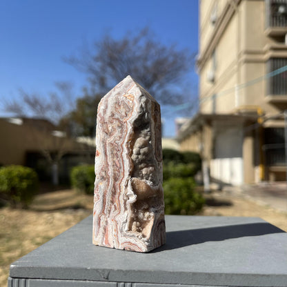 Natural Mexico Agate Towers Druzy Crystal Quartz