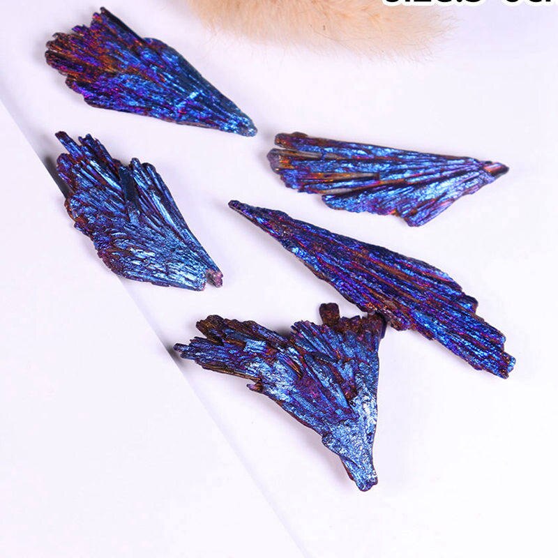 Natural Rainbow Kyanite Titanium Peacock Crystal