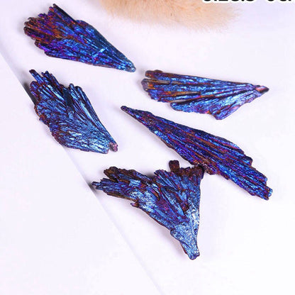 Natural Rainbow Kyanite Titanium Peacock Crystal