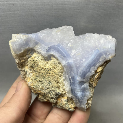 100% Natural Blue Lace Agate Crystal Geodes
