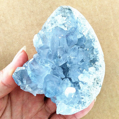 100% Natural Celestine Geode Crystal Stone