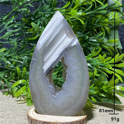 Natural Crystal Quartz Agate Geode