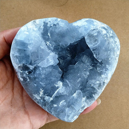 100% Natural Celestine Geode Crystal Stone