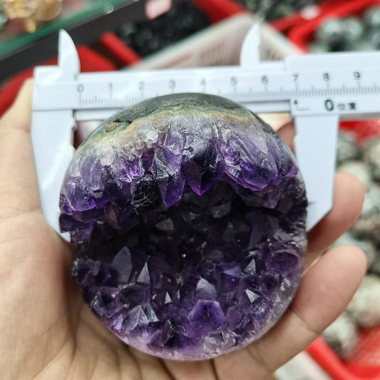 1pc Natural crystals Brazil Amethyst Geode Agate Spheres