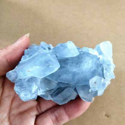 100% Natural Celestine Geode Crystal Stone