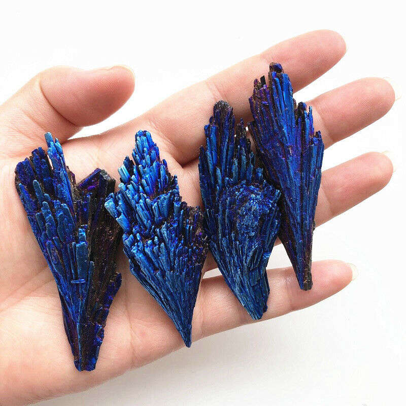 Natural Rainbow Kyanite Titanium Peacock Crystal