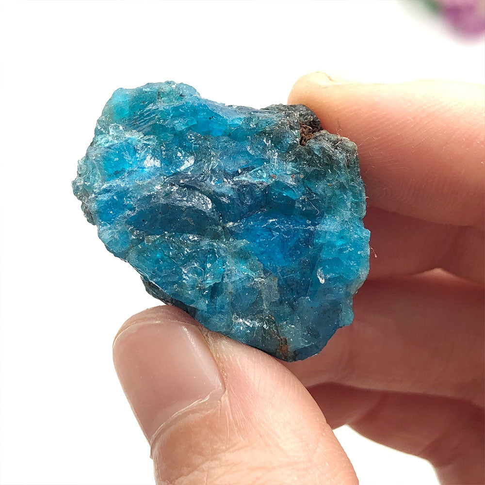 1pc Blue Apatite Raw Natural Stone