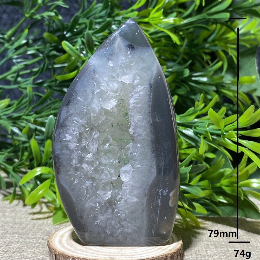 Natural Crystal Quartz Agate Geode