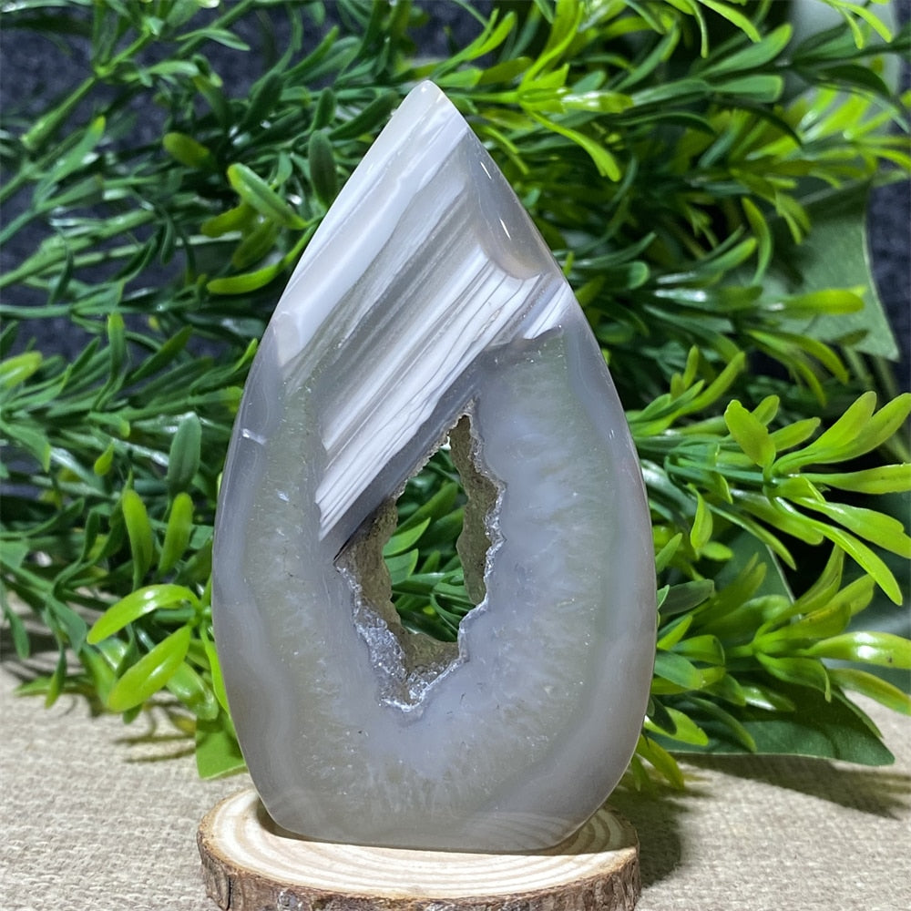 Natural Crystal Quartz Agate Geode