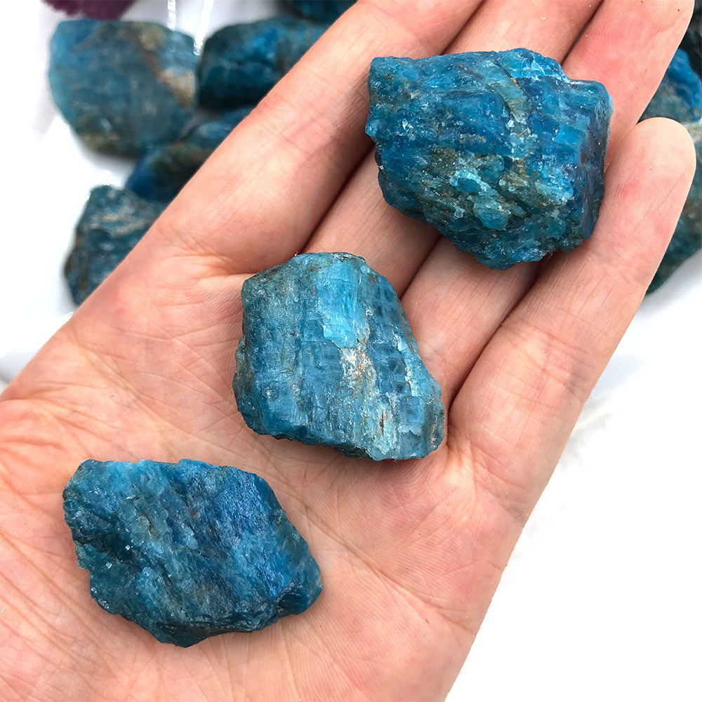 1pc Blue Apatite Raw Natural Stone