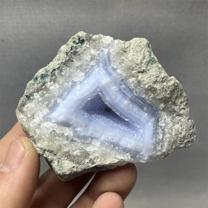 100% Natural Blue Lace Agate Crystal Geodes