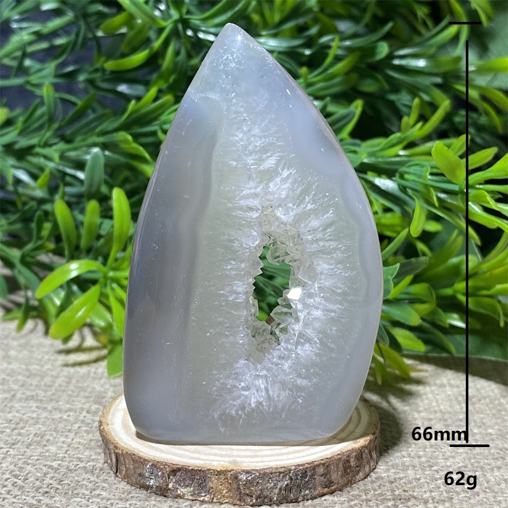 Natural Crystal Quartz Agate Geode