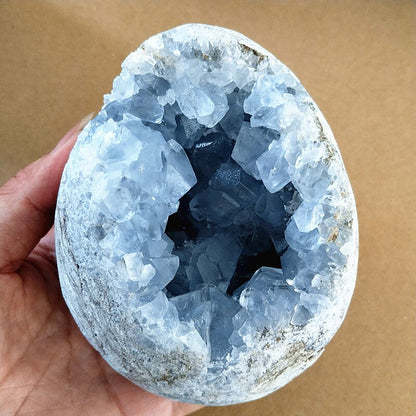 100% Natural Celestine Geode Crystal Stone