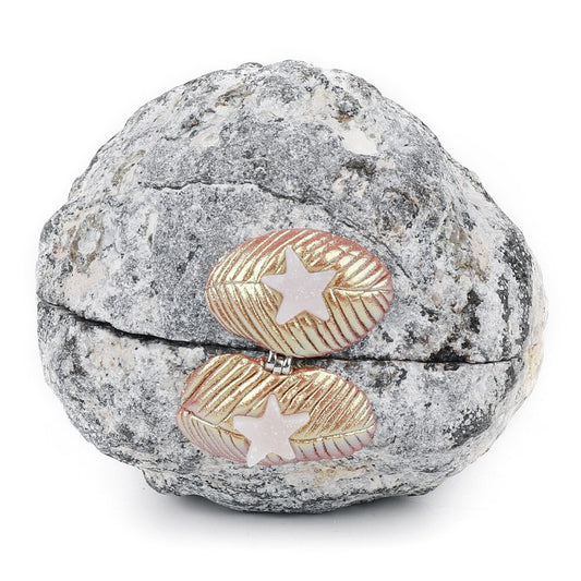 Natural Agate Geode Rough Quartz Ring Box