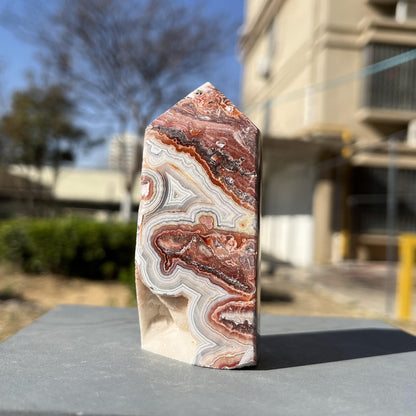Natural Mexico Agate Towers Druzy Crystal Quartz