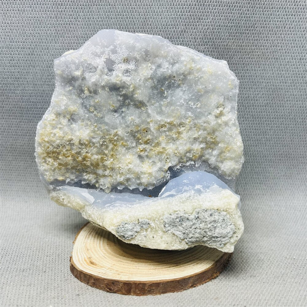 100% Natural Blue Lace Agate Crystal Geodes