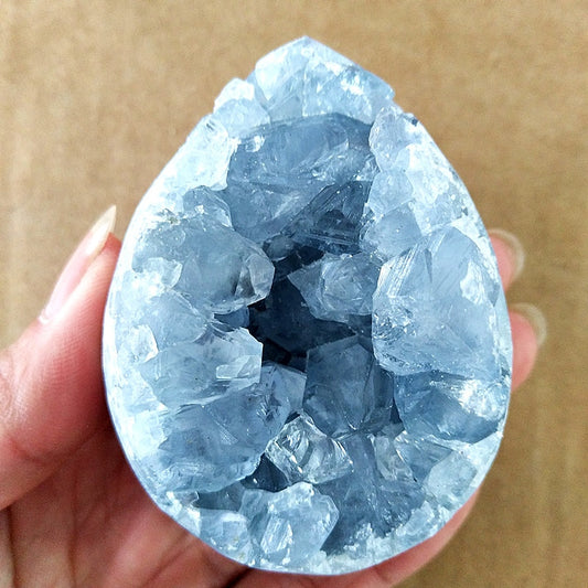 100% Natural Celestine Geode Crystal Stone